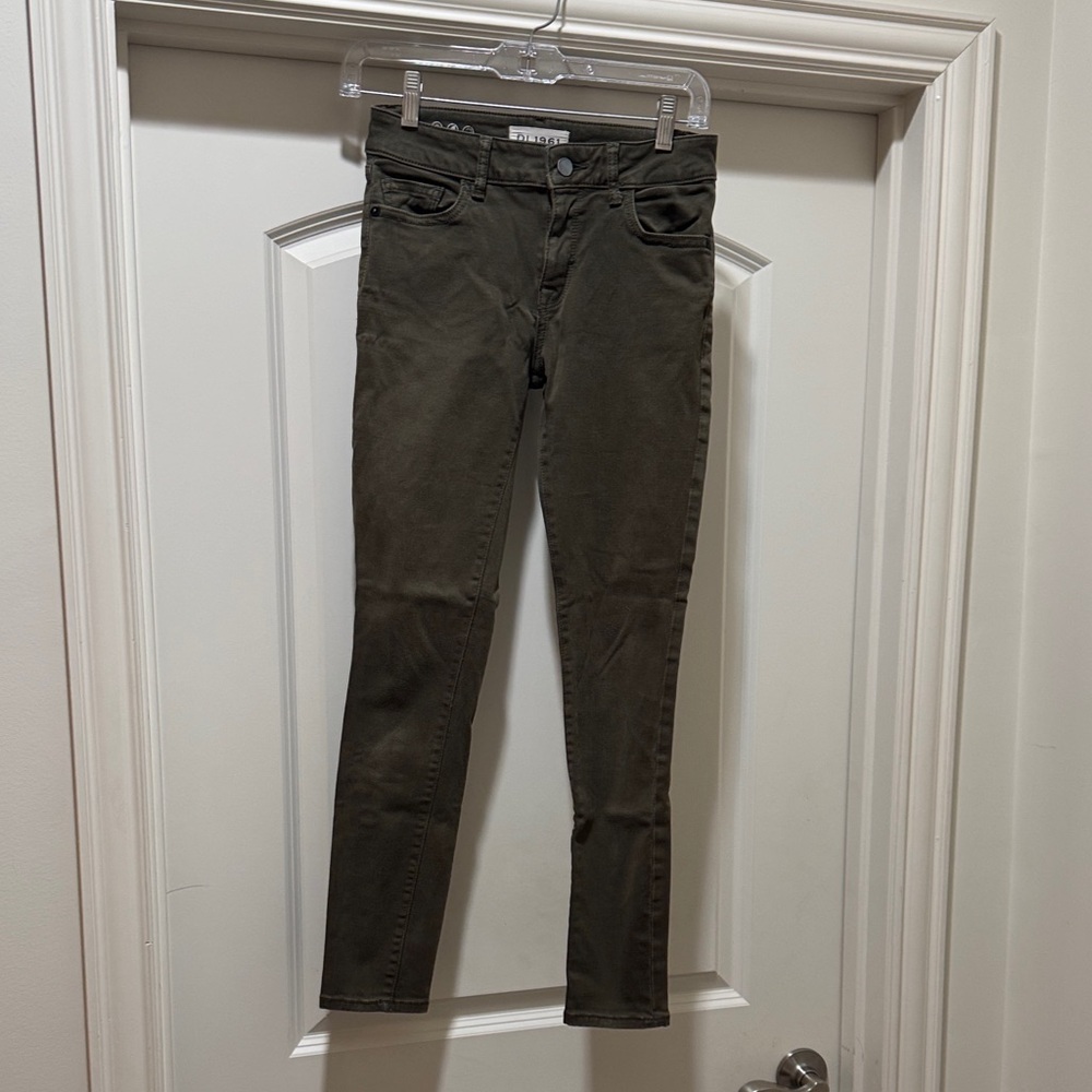 DL 1961 Olive Skinny Jeans